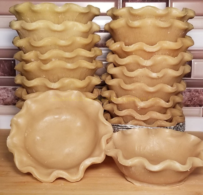 4 Inch Pie Shells 4 Inch Extra Crimpy Pie shells candle wax embeds – Chafe'a Bee ...