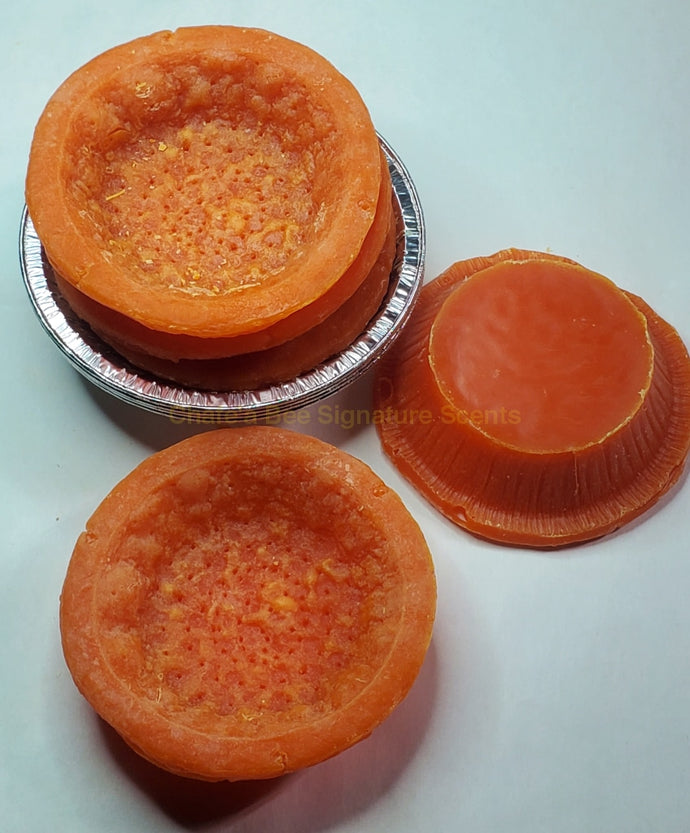 4Inch Pumpkin Pie Shells Candlewax Embeds