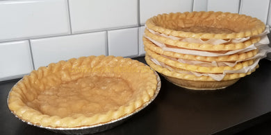 8.5 Inch Custom Hand Made Deep Dish Pie Shells