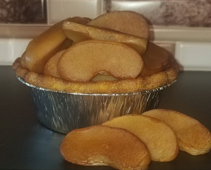 Handpainted Cinnamon Baked Apple Candlewax Embeds