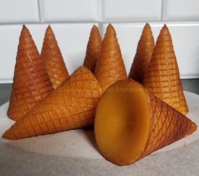 Custom Hand Painted Ice-Cream Cone Candle Wax Embeds