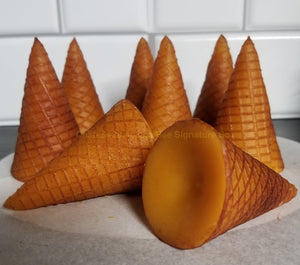 Custom Hand Painted Ice-Cream Cone Candle Wax Embeds