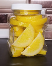 Load image into Gallery viewer, Handpainted Lemon Slice Candlewax Embeds
