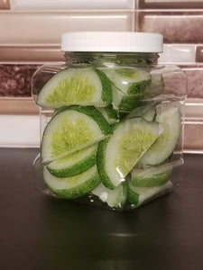 Handpainted Lime Slices Candlewax Embeds