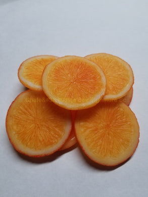 Custom Hand Painted Tangerine/orange Embeds