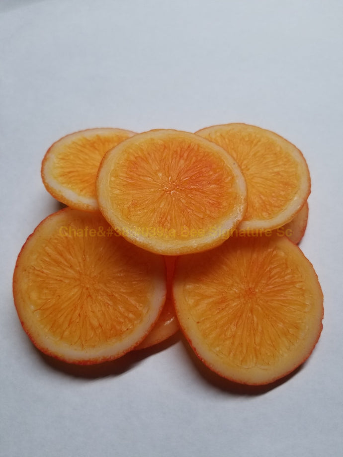 Custom Hand Painted Tangerine/orange Embeds