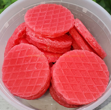 MINI STRAWBERRY WAFER COOKIE candle wax EMBEDS Embeds