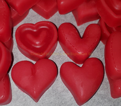 Strawberry Red Heart Mix Candle Wax Embeds Candles