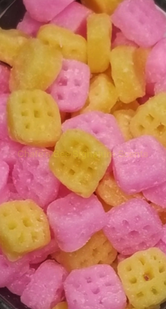 Strawberry Cheesecake Waffle Cereal Candlewax Embeds