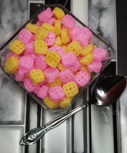 Strawberry Cheesecake Waffle Cereal Candlewax Embeds