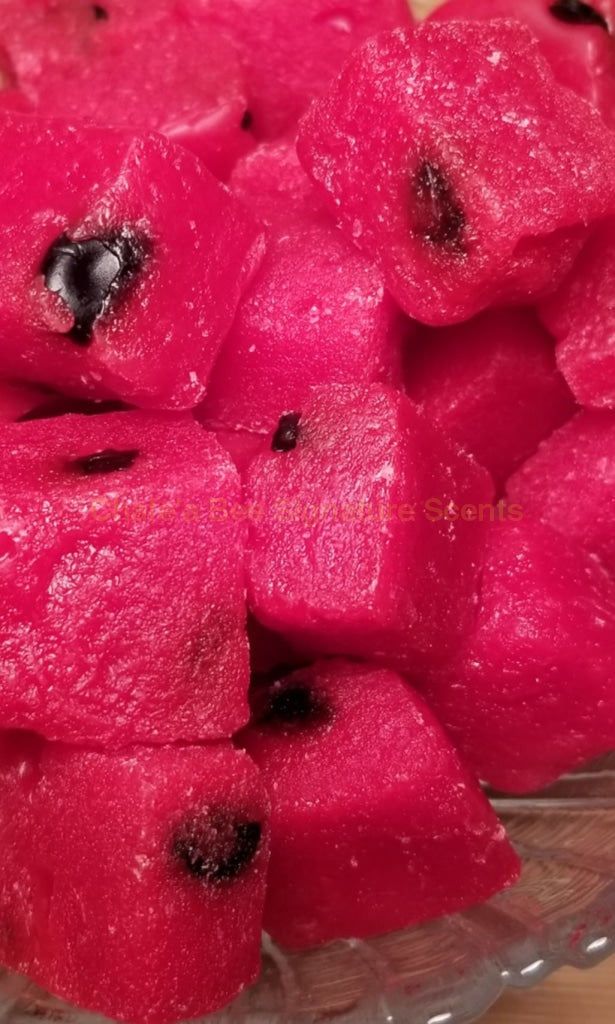 Juicy Watermelon Chunks Candlewax Embeds
